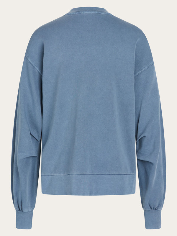 KnowledgeCotton Apparel - WMN A-shape fashion sweat NUANCE BY NATURE™ Sweats 1361 China Blue